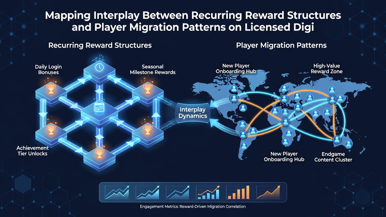 Detaillierte Darstellung von Spielermigrationsmustern in Verbindung mit Reward-Systemen